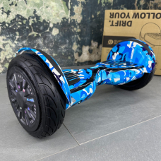 Гироборд Гироскутер SMART BALANCE U10 Turbo 10.5'' Блакитний камуфляж NEW!