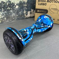 Гироборд Гироскутер SMART BALANCE U10 Turbo 10.5'' Блакитний камуфляж NEW!, Фото - 5