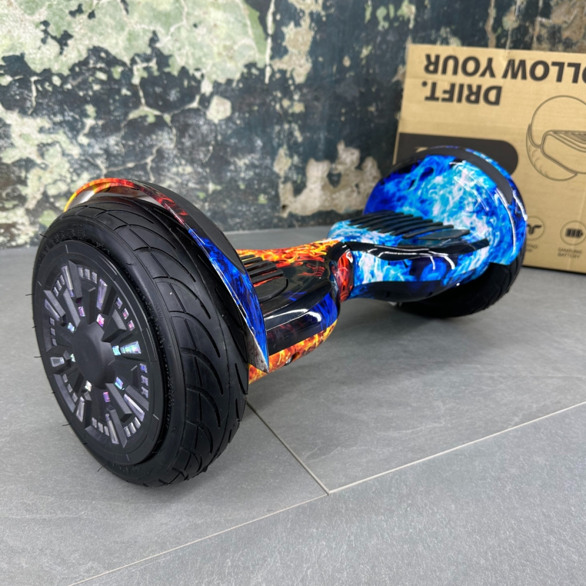 Гироборд Гироскутер SMART BALANCE U10 Turbo 10.5'' Вогонь і лід NEW!, Фото - 1