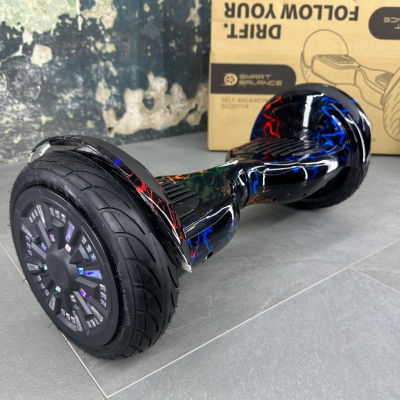 Гироборд Гироскутер SMART BALANCE U10 Turbo 10.5'' Кольорова блискавка NEW!