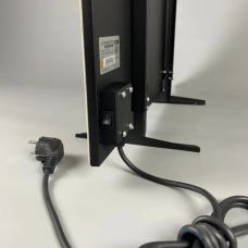 Керамічний інфрачервоний обігрівач ZENHEISSER Eco H-300, (30x60 400 W) з кнопкою, сірий камінь, Фото - 1