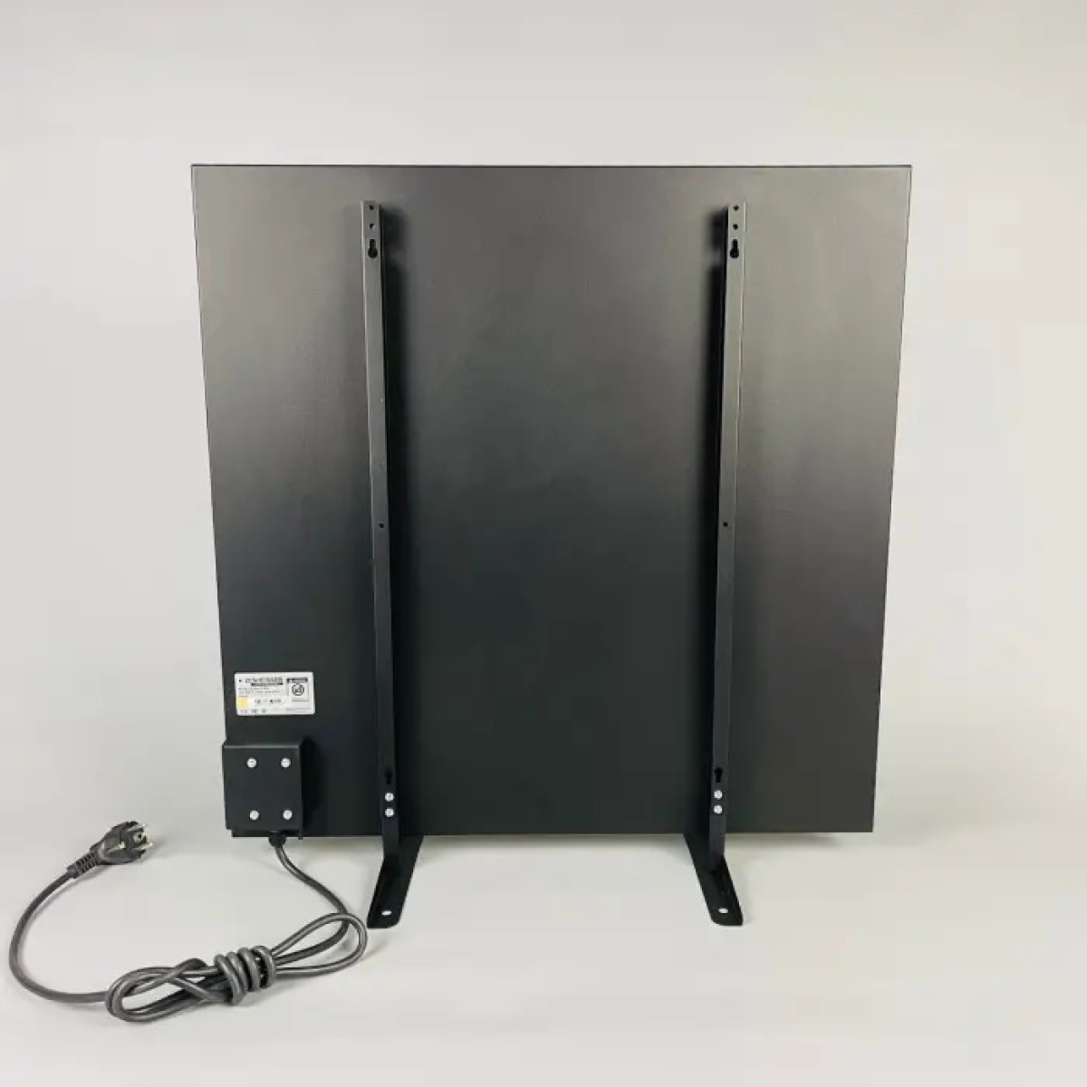 Керамічний інфрачервоний обігрівач ZENHEISSER Cube H-600, (60х60 600 W) з кнопкою, сірий мармур, Фото - 1