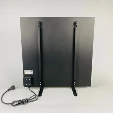 Керамічний інфрачервоний обігрівач ZENHEISSER Cube H-600, (60х60 600 W) з кнопкою, сірий мармур, Фото - 1