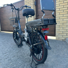 Eлектровелосипед Green Giant 600W, 48V, 13AH  Чорний, Фото - 1