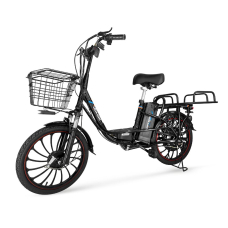 Електровелосипед Green Giant 600W, 48V, 18AH  Чорний з вантажним багажником