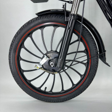Електровелосипед Green Giant 600W, 48V, 18AH  Чорний з вантажним багажником, Фото - 4
