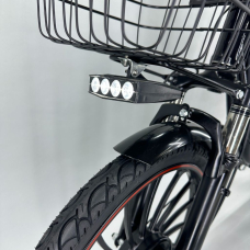 Електровелосипед Green Giant 600W, 48V, 18AH  Чорний з вантажним багажником, Фото - 2