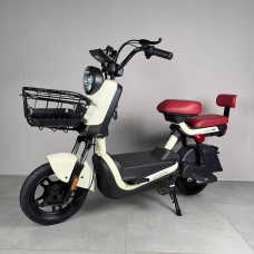 Електровелосипед EVOBIKE Atlas Milk White (600W 48V 20Ah) для дорослих людей з сидінням для пасажира