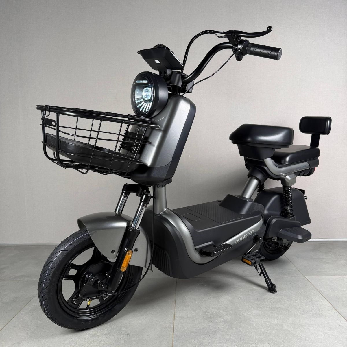 Електровелосипед EVOBIKE Atlas Grey (600W 48V 20Ah) для дорослих людей з сидінням для пасажира