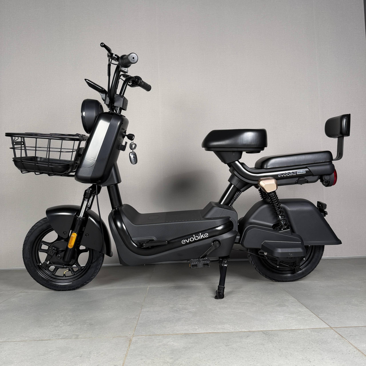 Електровелосипед EVOBIKE Atlas Black (600W 48V 20Ah) для дорослих людей з сидінням для пасажира, Фото - 1