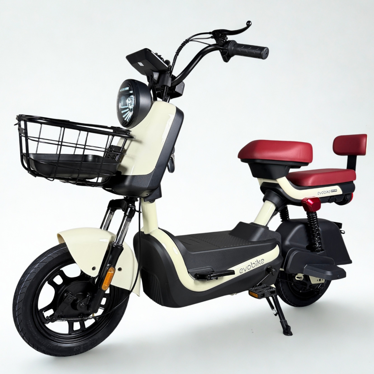 Електровелосипед EVOBIKE Atlas Pro Milk White (800W 60V 20Ah) для дорослих людей з сидінням для пасажира