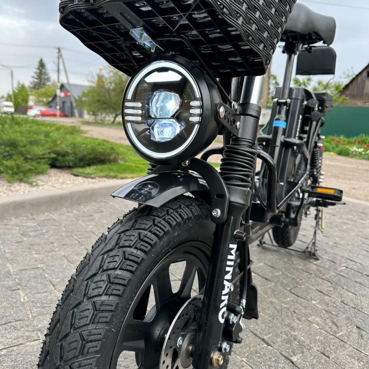 Електровелосипед MINAKO Monster PRO 1200W 60V 26Ah Black, Фото - 3