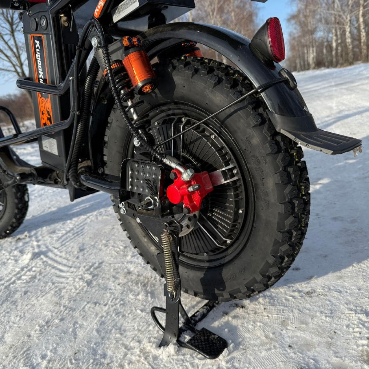 Електровелосипед  KUGOO Kirin V3 PRO Off-road на зимовій шипованій гумі, Фото - 8