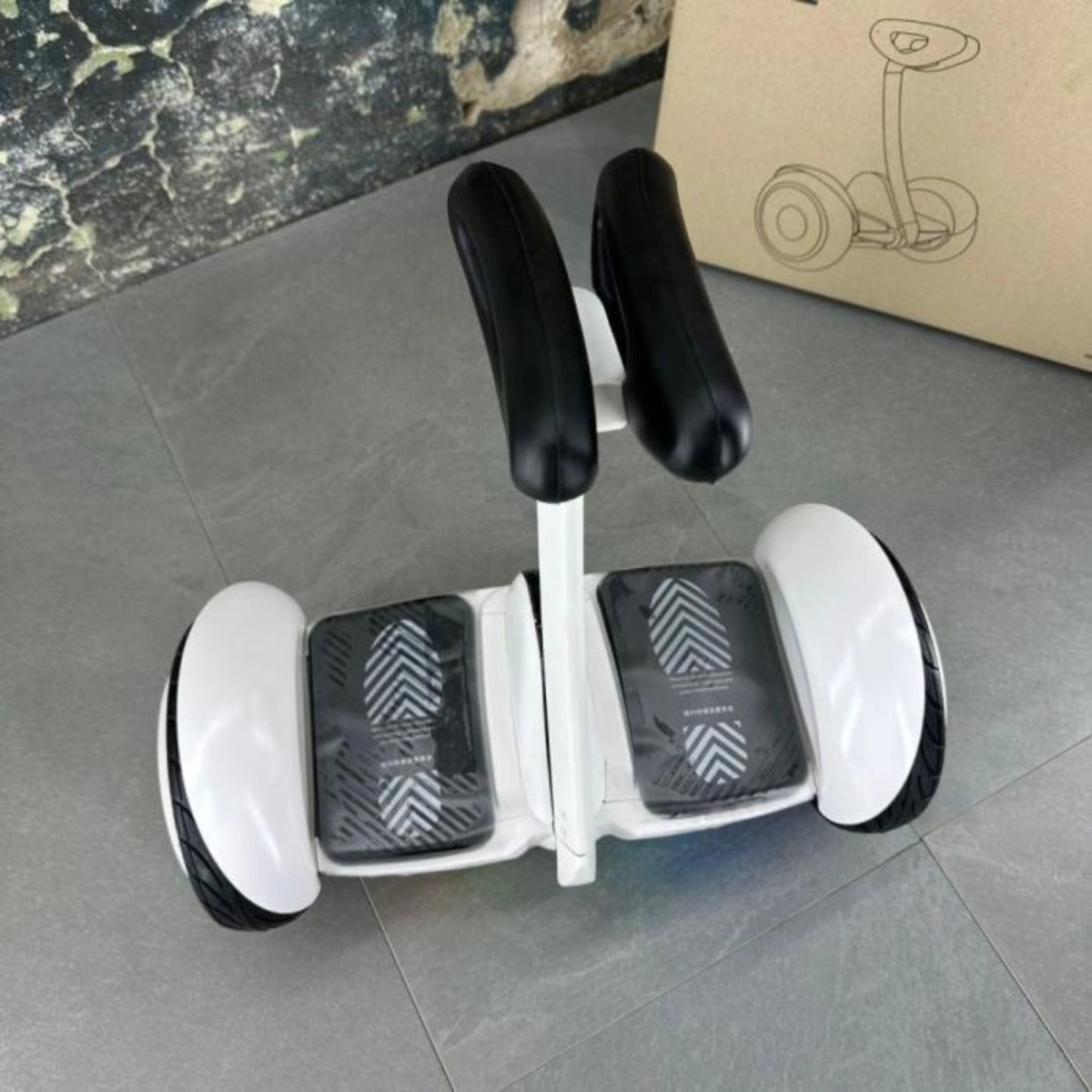 Гіроскутер Segway Ninebot Mini Гіроборд З Ручкою Білий, Фото - 1