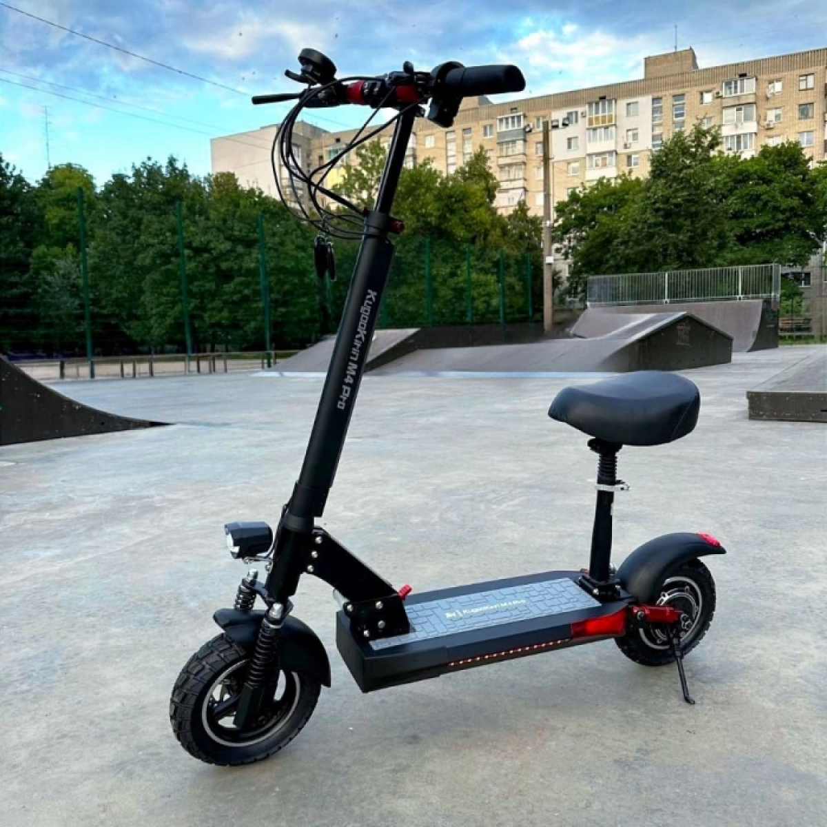 НОВИНКА! Електросамокат KUGOO KIRIN M4 PRO (1000W 48V 18Ah) з сидінням 2025