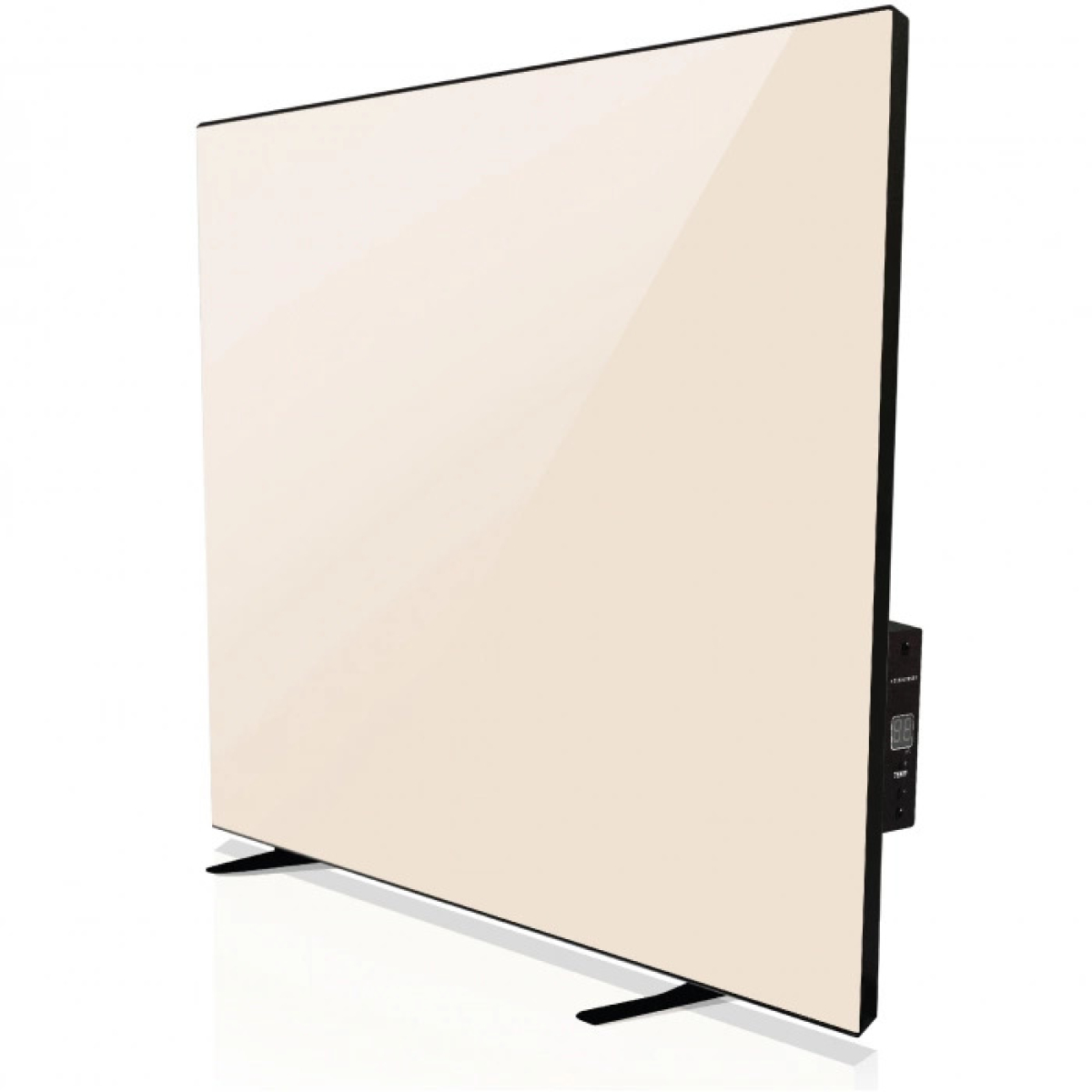 Керамічний інфрачервоний обігрівач ZENHEISSER Cube HT-650, (60х60 650 W) з терморегулятором, бежевий  глянець