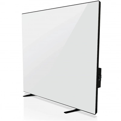 Керамічний інфрачервоний обігрівач ZENHEISSER Cube H-600, (60х60 600 W) з кнопкою, білий глянець