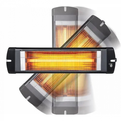 Інфрачервоний обігрівач KUMTEL EcoRay EXS-25 360° | 2500W Black UA