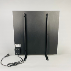 Керамічний інфрачервоний обігрівач ZENHEISSER Cube H-600, (60х60 600 W) з кнопкою, чорний глянець, Фото - 1