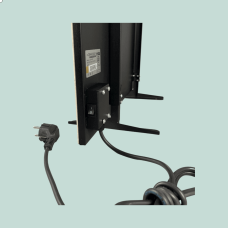 Керамічний інфрачервоний обігрівач ZENHEISSER Eco H-300, (30x60 400 W) з кнопкою, білий глянець, Фото - 2