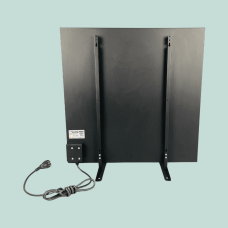 Керамічний інфрачервоний обігрівач ZENHEISSER Cube H-600, (60х60 600 W) з кнопкою, білий глянець, Фото - 1