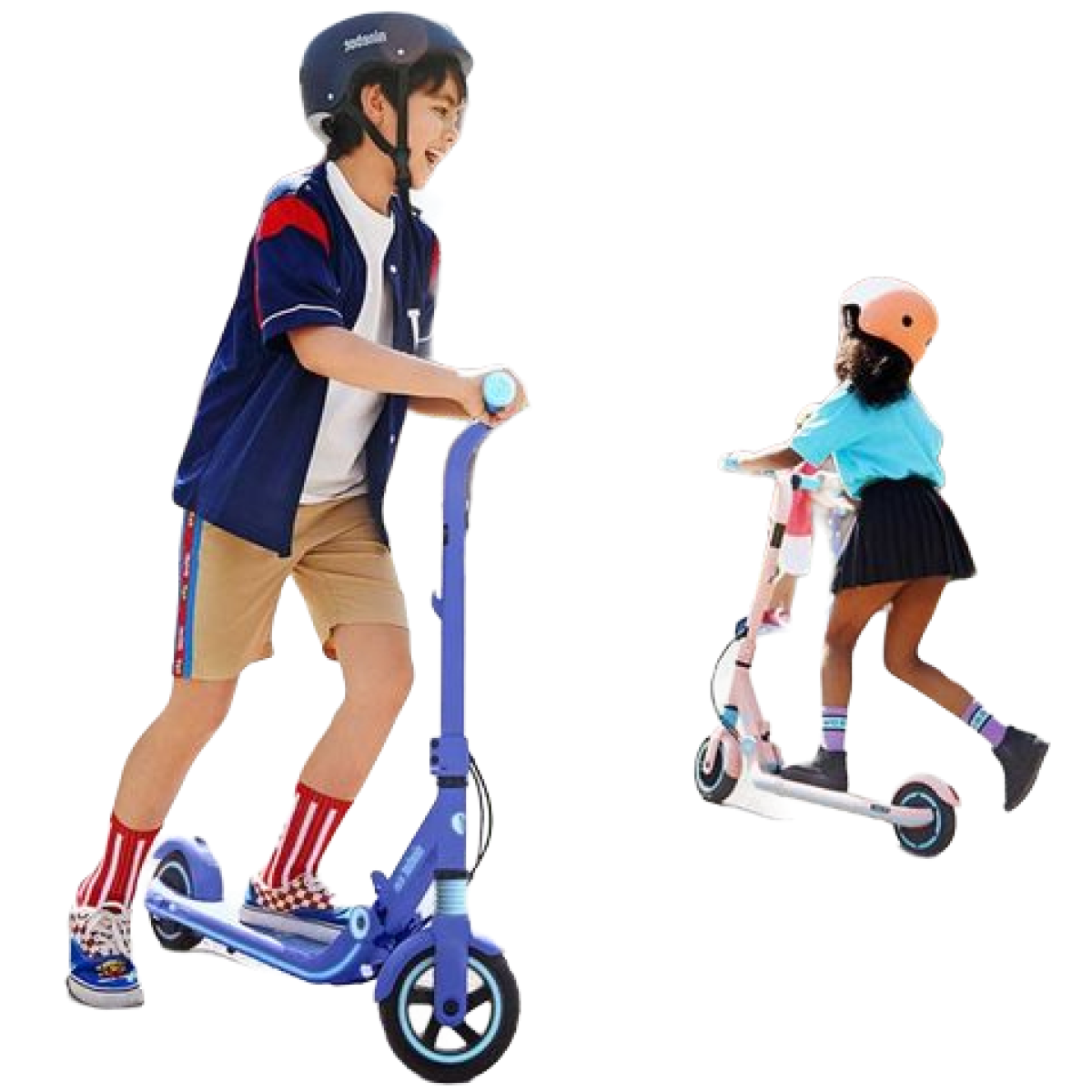 Дитячий електросамокат SEGWAY Ninebot E8 Синій (до 25 км/год), Фото - 4