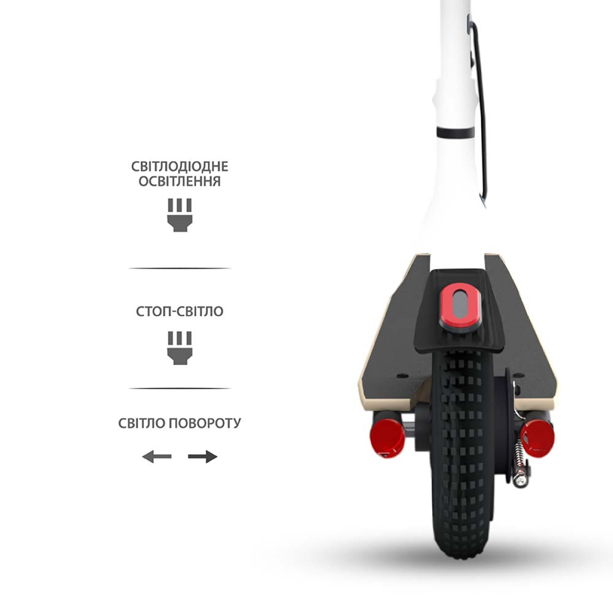 Электросамокат GIANT U9 PRO 500W 13Ah 9.25&quot; (модель 2023 года, с усиленным аккумулятором) Белый NEW (до 25 км/час), Фото - 4