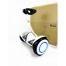 Гіроскутер Segway Ninebot Mini Гіроборд З Ручкою Білий з підсвіткою колес