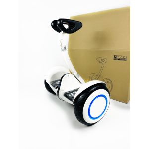 Гіроскутер Segway Ninebot Mini Гіроборд З Ручкою Білий з підсвіткою колес