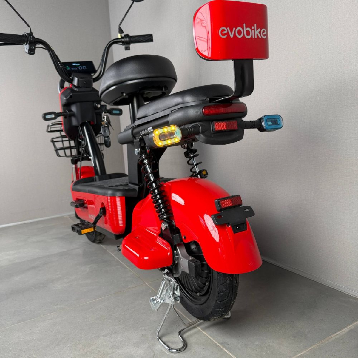 Електровелосипед EVOBIKE Nova S (500W 48V 12Ah) Red з передньою корзинкою, Фото - 4